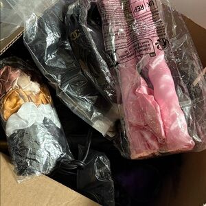 Black Hair Extensions and Curling Iron Set